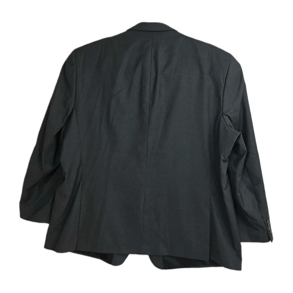 Angelo Rossi Blazer Men's Size 58L Dark Gray Hand Tailored Two Button